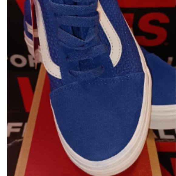 Vans Woven Check Old Skool True Navy/Snow White Men's 4.5/Women's 6 VN0A3WKT45N - Picture 5 of 12